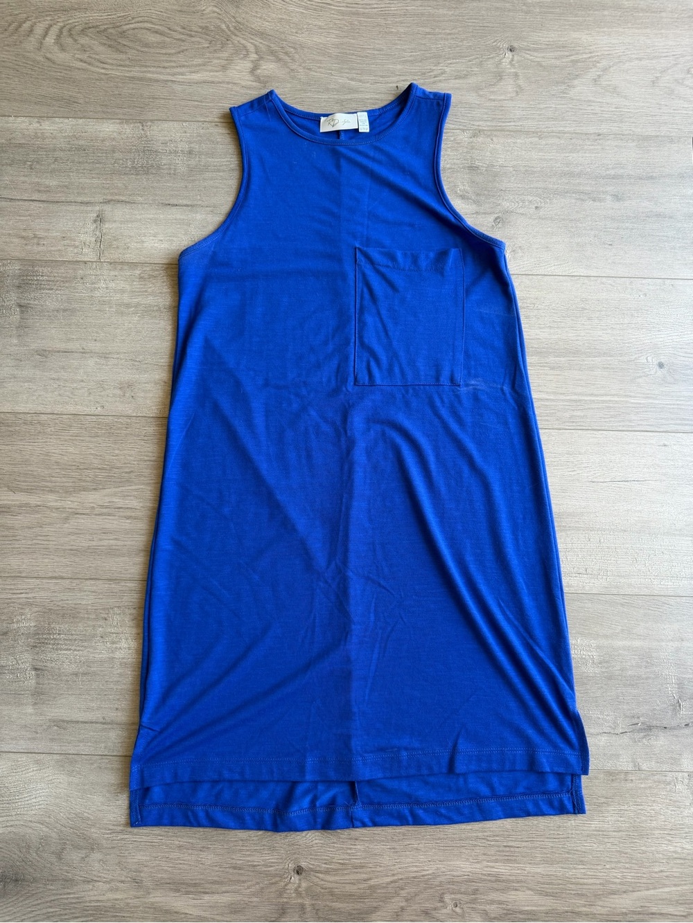 Royal Blue Tank Pocket Dress - size XS